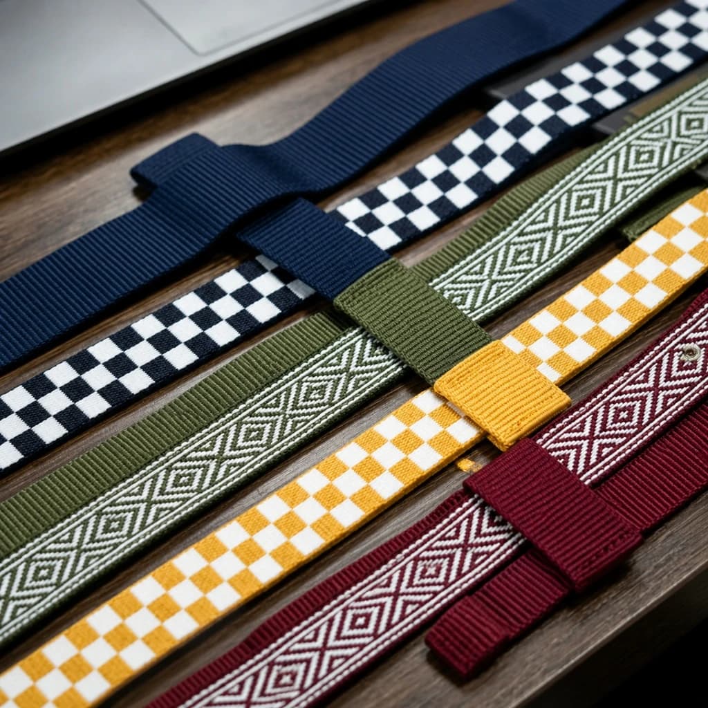 Patterned & Ribbed Webbing